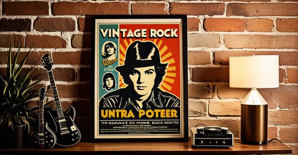 Affiche rock vintage : déco rétro et originale pour votre intérieur