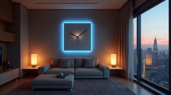 Transformer votre espace avec une horloge led murale design